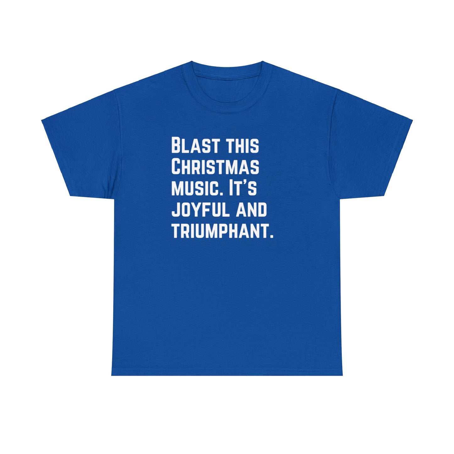 Blast this Christmas Music - Unisex Heavy Cotton Tee