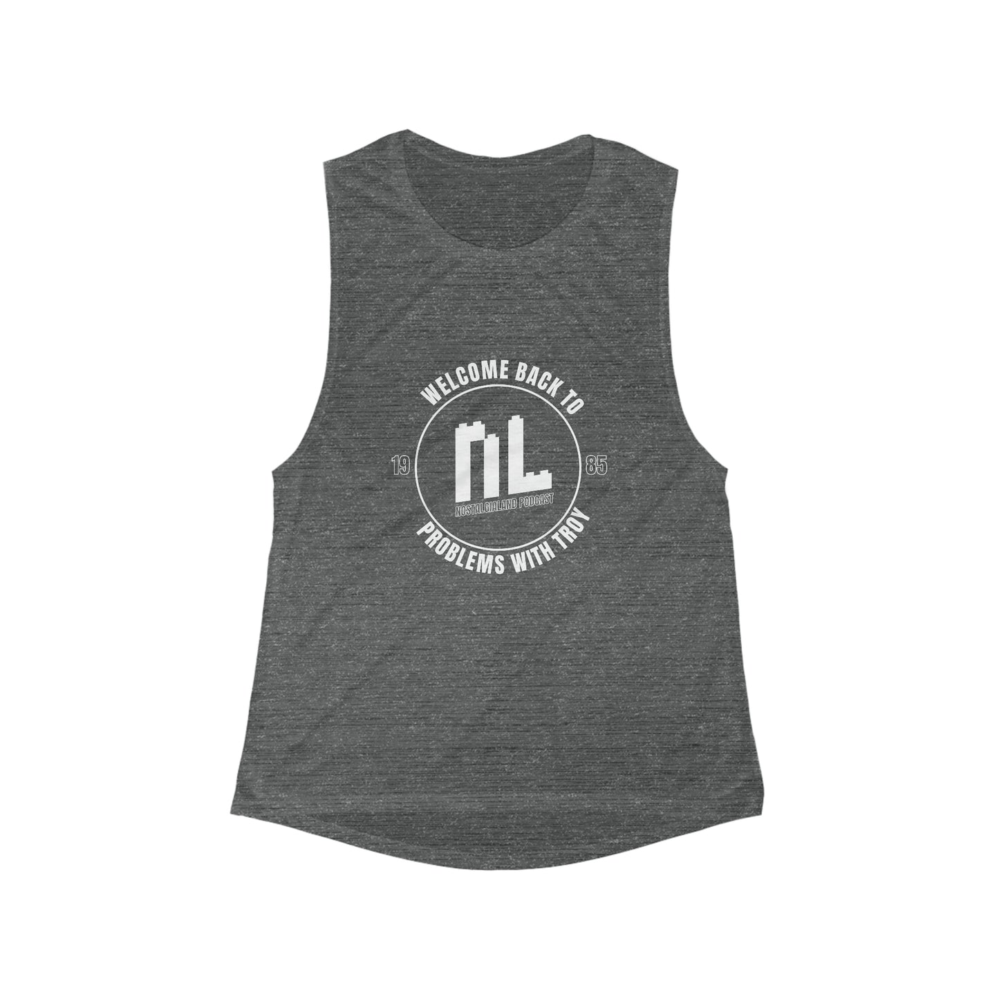 Welcome Back! - Women's Flowy Scoop Muscle Tank