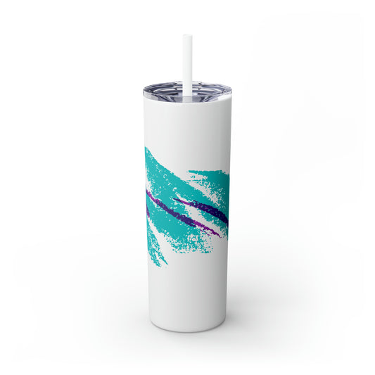 90s Jazz - Skinny Tumbler with Straw, 20oz